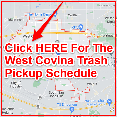 West Covina Trash Collection Map