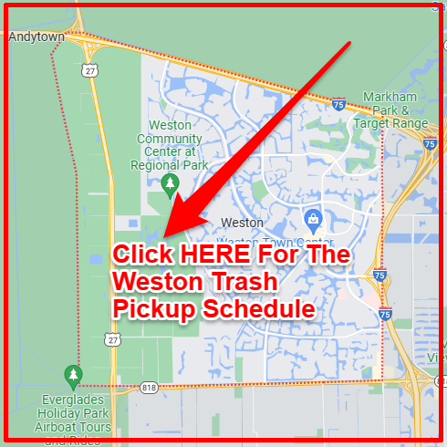 Weston Trash Collection Map