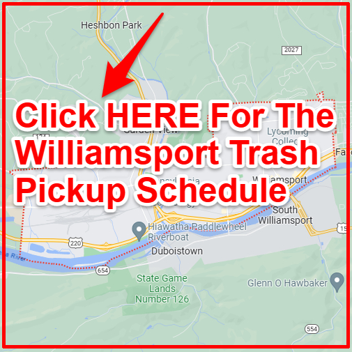 Williamsport Trash Collection Map