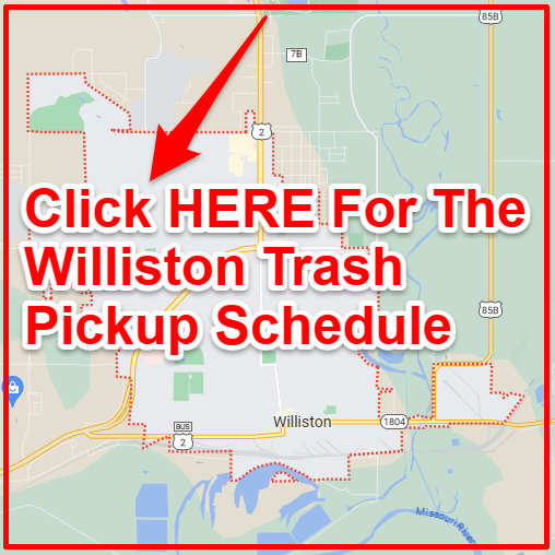 Williston Trash Collection Map
