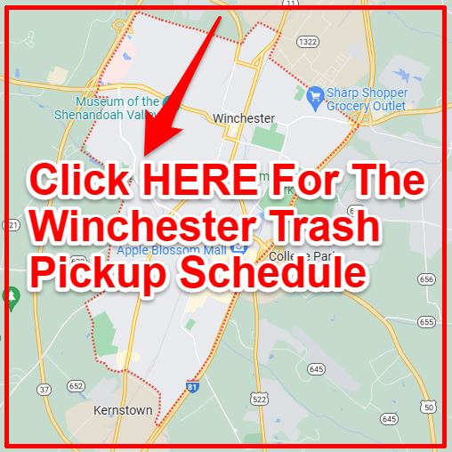 Winchester Trash Collection Map