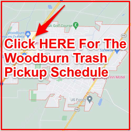 Woodburn Trash Collection Map