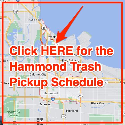 Hammond Trash Pickup Schedule Map