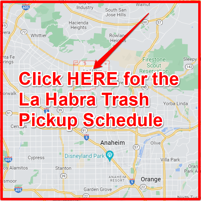 La Habra Trash Pickup Schedule