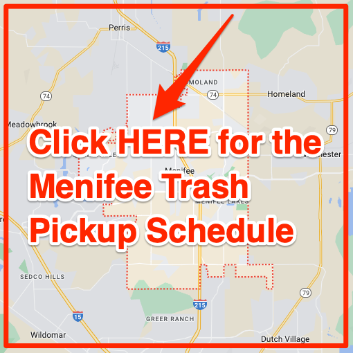 Menifee Trash Pickup Schedule Map