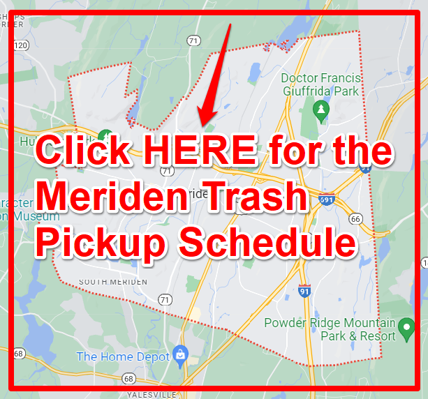 Meriden Trash Pickup Schedule Map