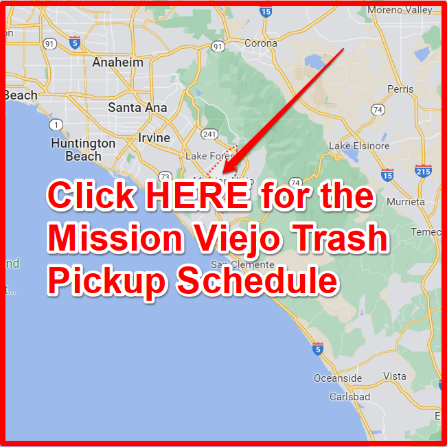 Mission Viejo Trash Pickup Schedule