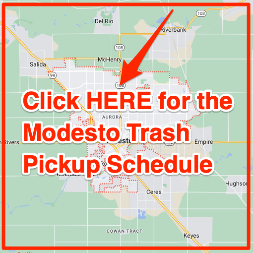 Modesto Trash Pickup Schedule Map