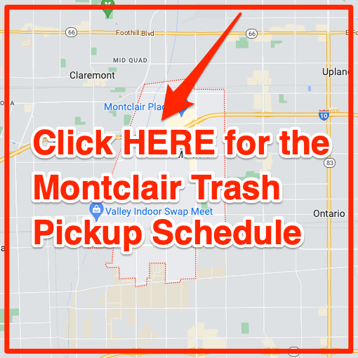Montclair Trash Pickup Schedule Map