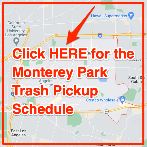 Monterey Park Trash Pickup Schedule Map