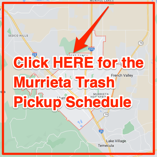 Murrieta Trash Pickup Schedule Map
