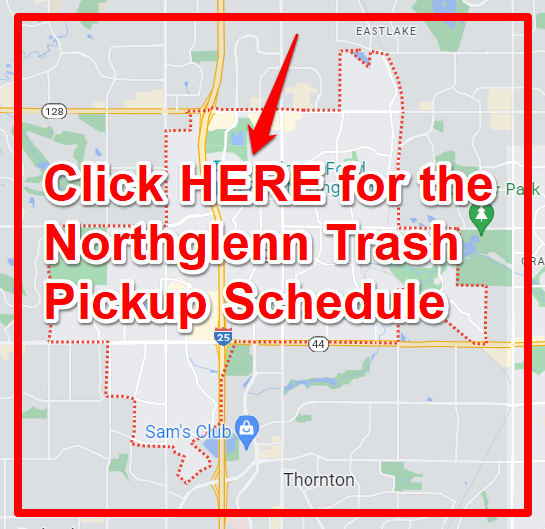 Northglenn Trash Pickup Schedule Map