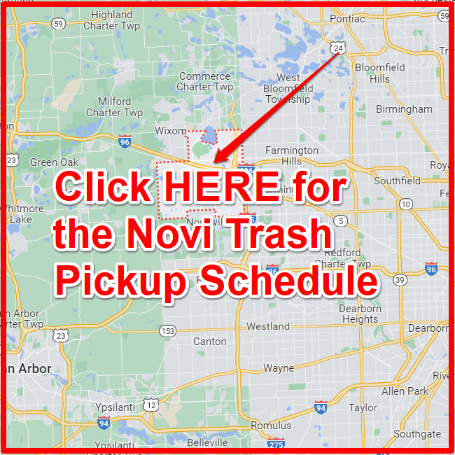 Novi Trash Pickup Schedule