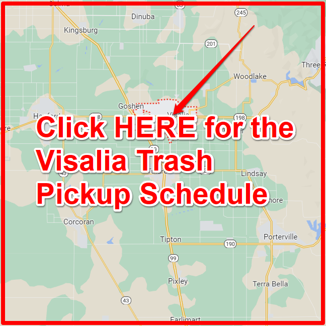 Visalia Trash Pickup Schedule