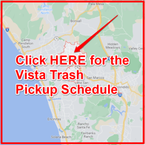 valley vista trash pickup schedule today