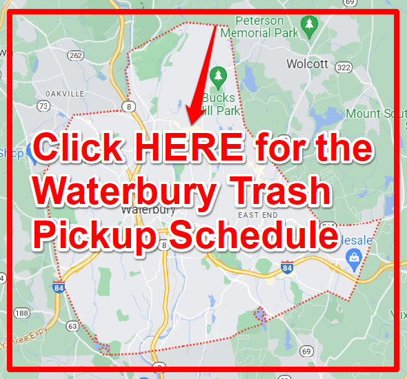 Waterbury Trash Pickup Schedule Map