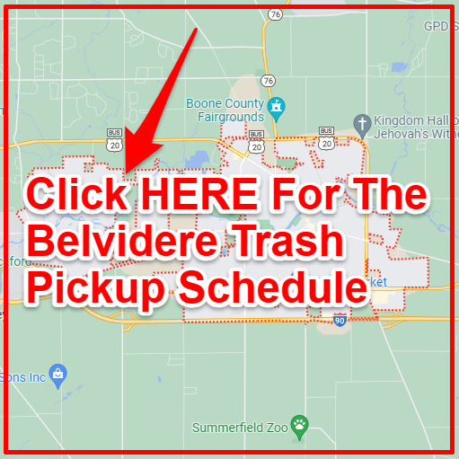 Belvidere Trash Collection Map