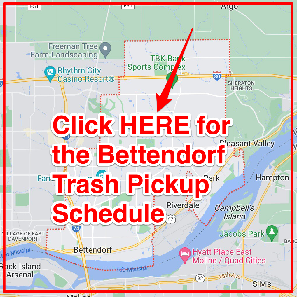 Bettendorf Trash Pickup Schedule