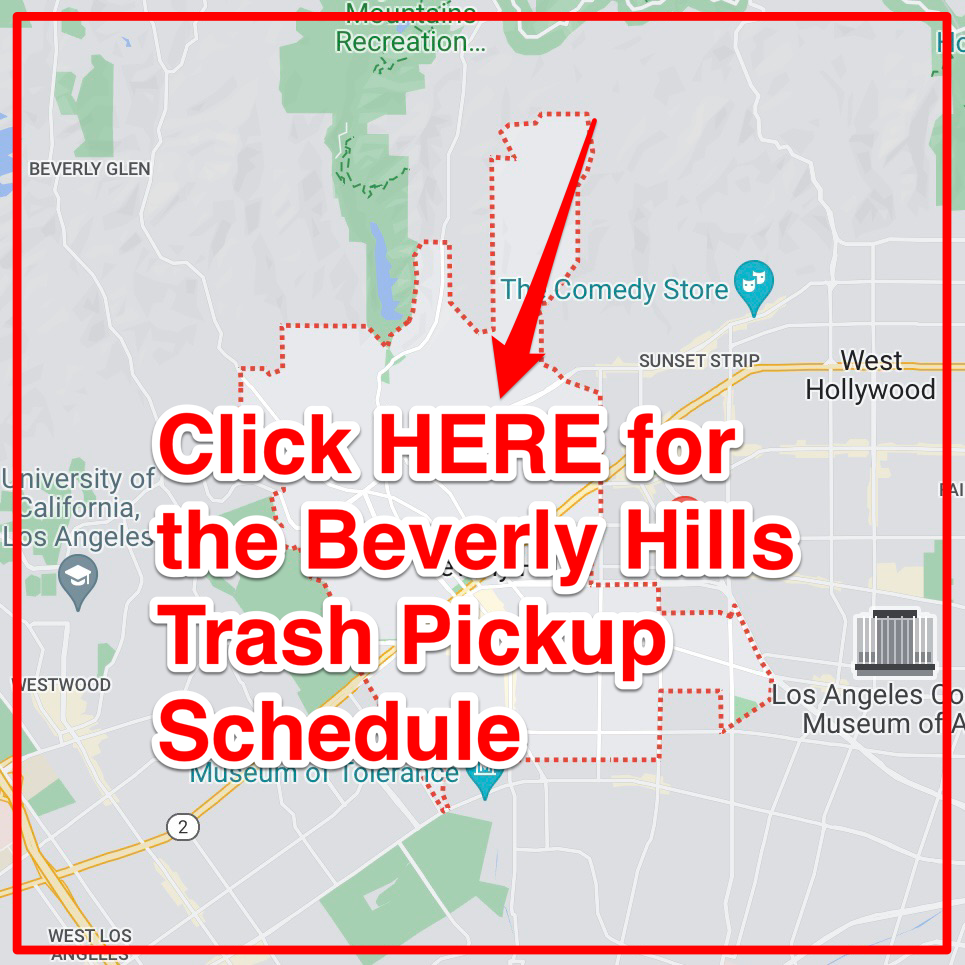 Beverly Hills Trash Pickup Schedule