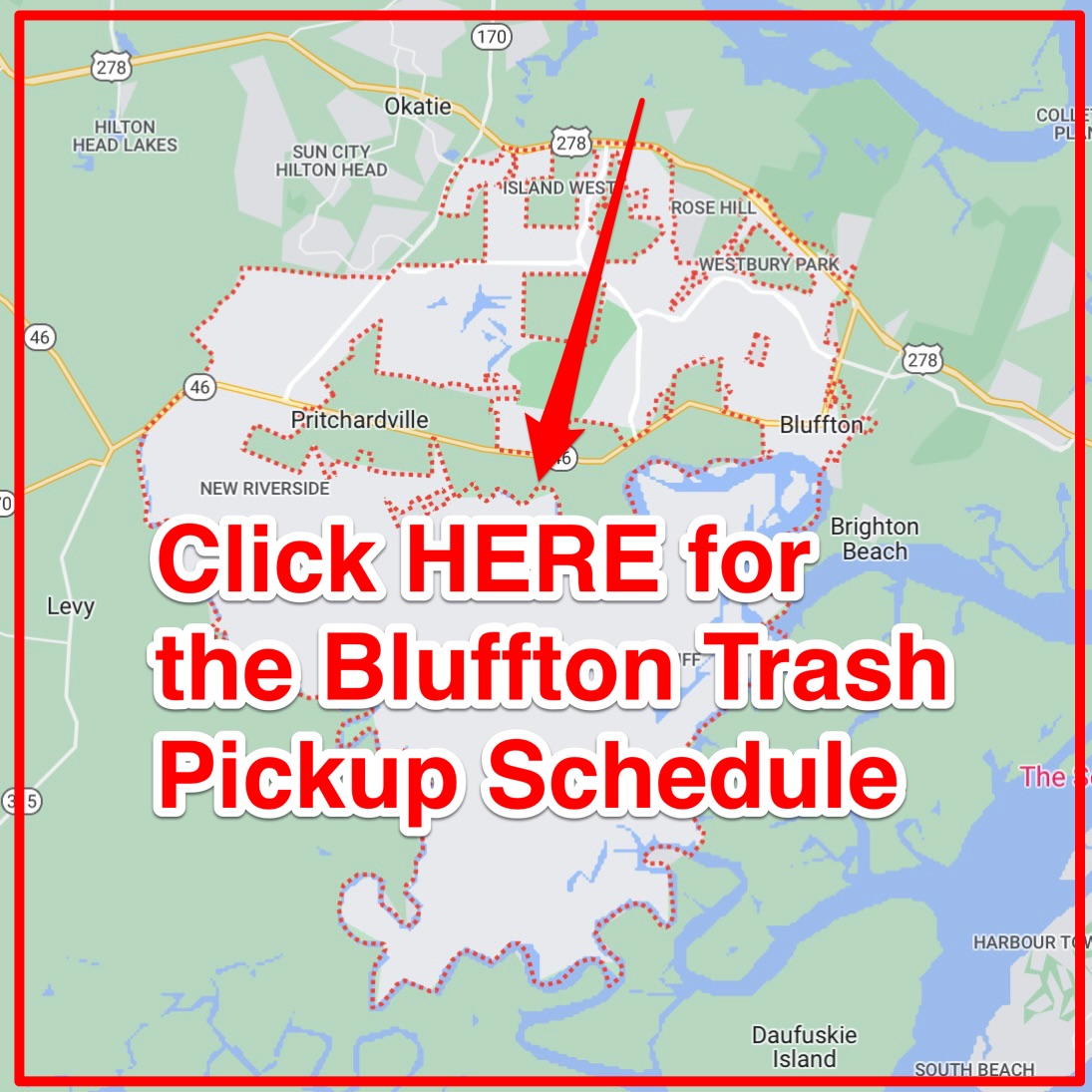 Bluffton Trash Schedule 2024 (Bulk Pickup, Holidays, Map)
