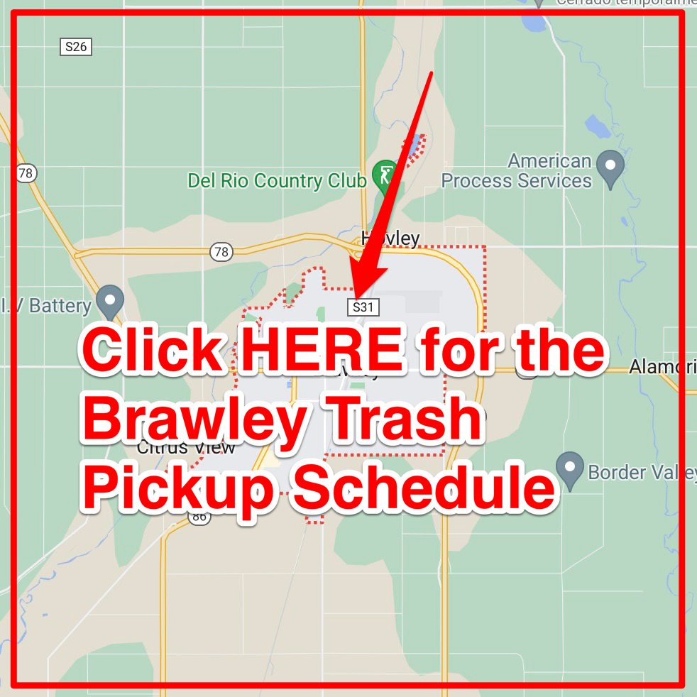 Brawley Trash Pickup Schedule