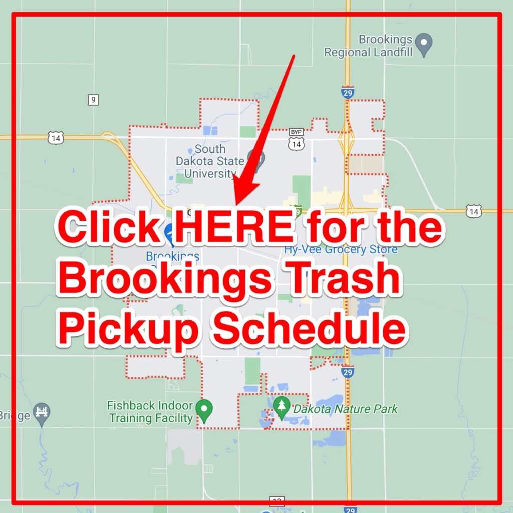 Brookings Trash Pickup Schedule