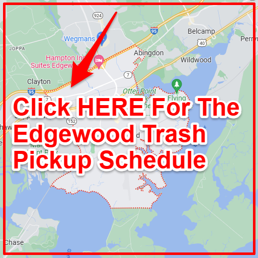 Edgewood Trash Collection Map