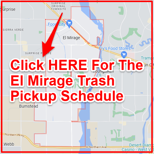 El Mirage Trash Collection Map