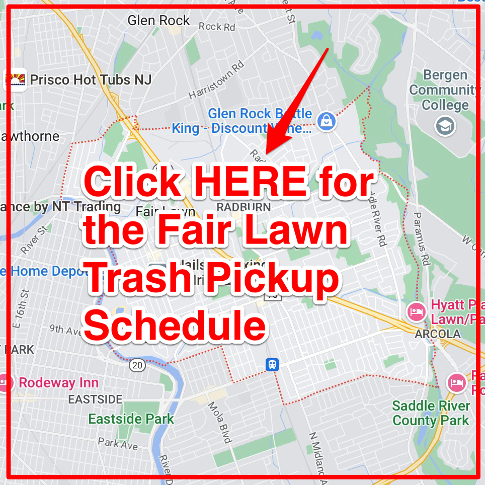 Fair Lawn Trash Pickup Schedule