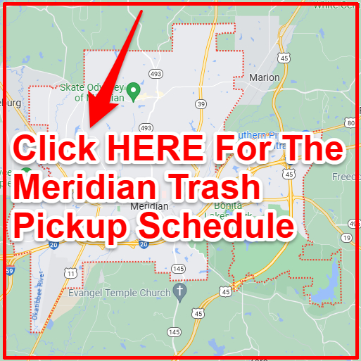 Meridian Trash Collection Map