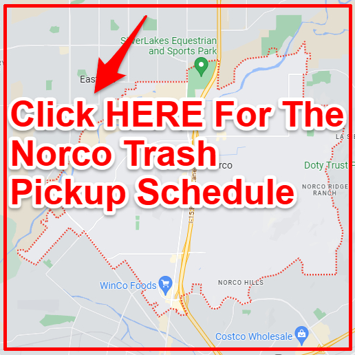 Norco Trash Collection Map