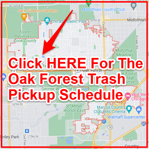 Oak Forest Trash Collection Map