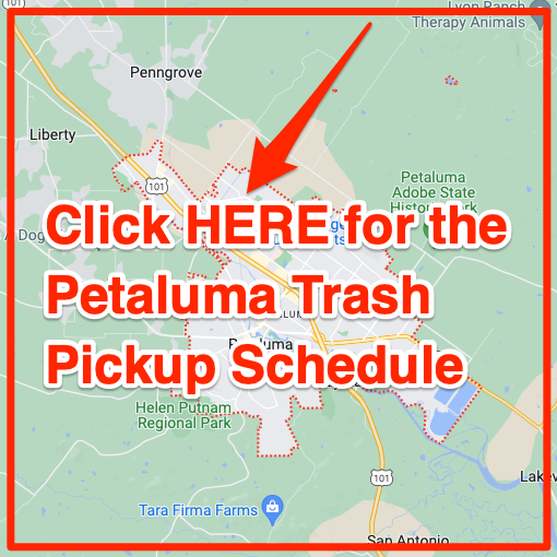 Petaluma Trash Pickup Schedule Map