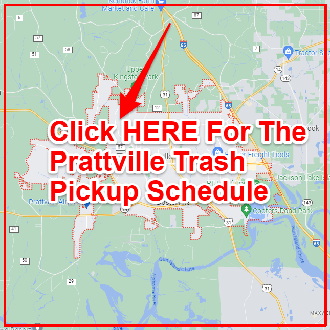 Prattville Trash Collection Map