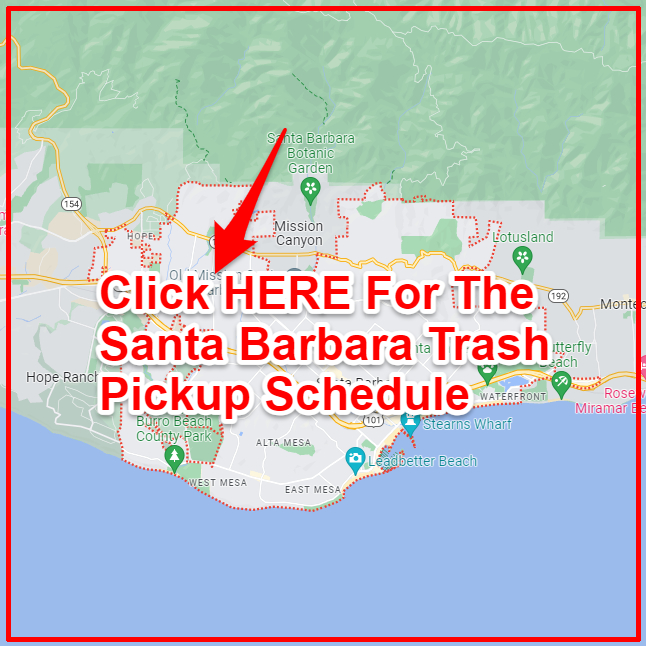 Santa Barbara Obispo Trash Collection Map