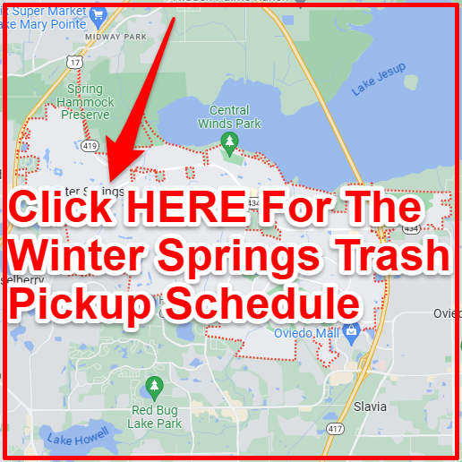 Winter Springs Trash Collection Map
