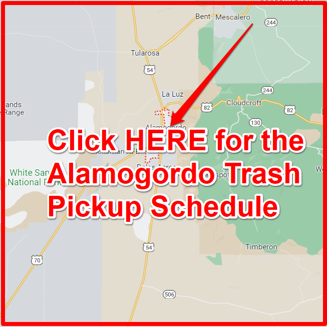 Alamogordo Trash Pickup Schedule