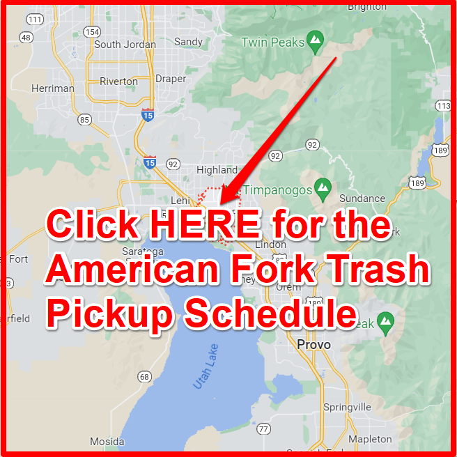 American Fork Trash Pickup Schedule