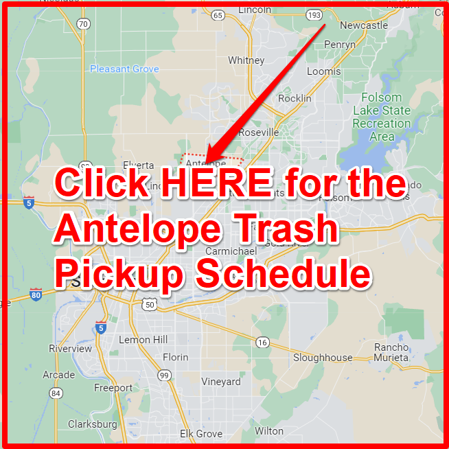 Antelope Trash Pickup Schedule