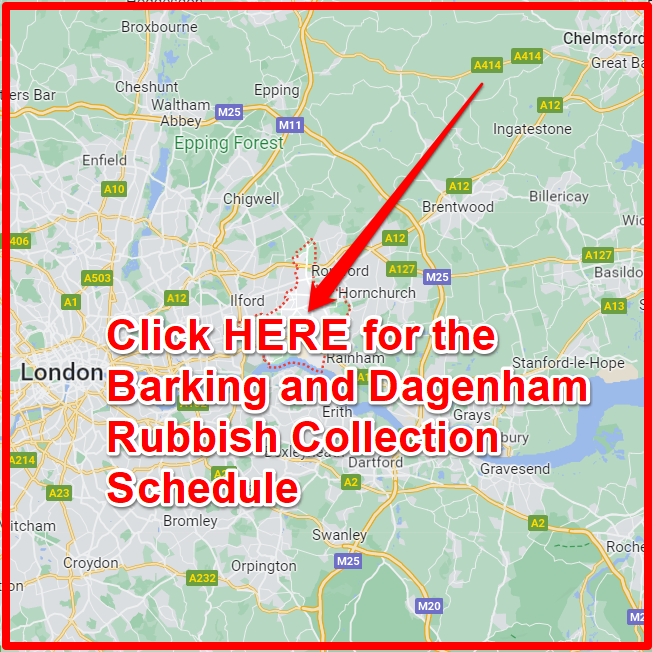 Barking and Dagenham Rubbish Collection Schedule