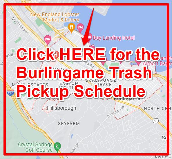 Burlingame Trash Pickup Schedule Map