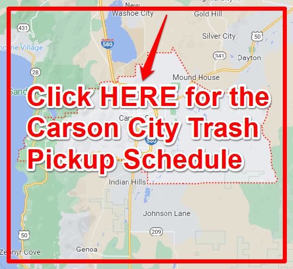 Carson City Trash Pickup Schedule Map