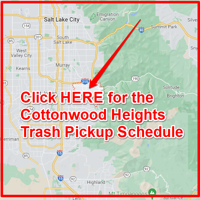 Cottonwood Heights Trash Pickup Schedule