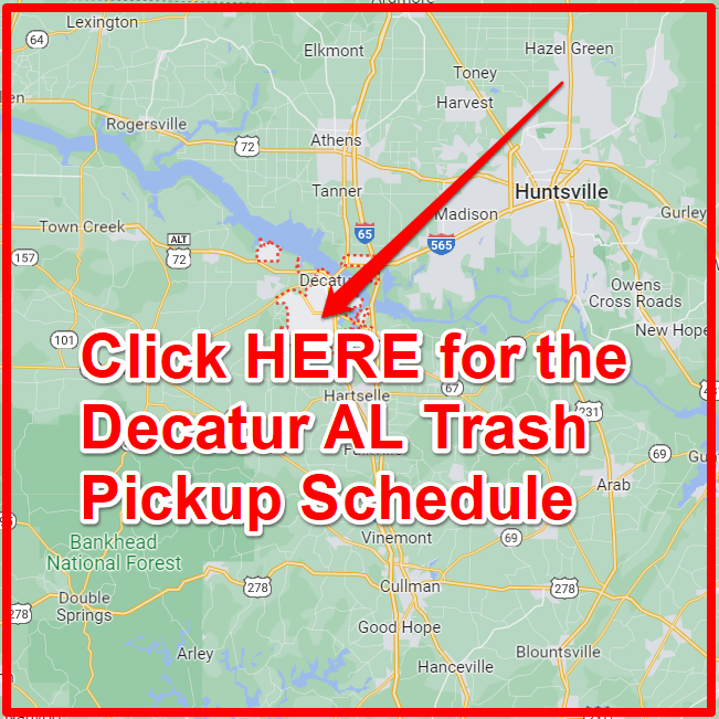 Decatur AL Trash Pickup Schedule