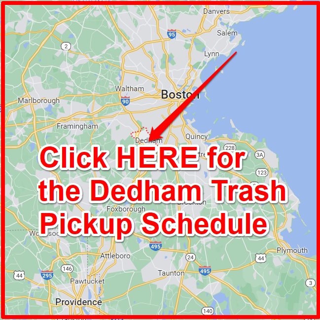 Dedham Trash Pickup Schedule