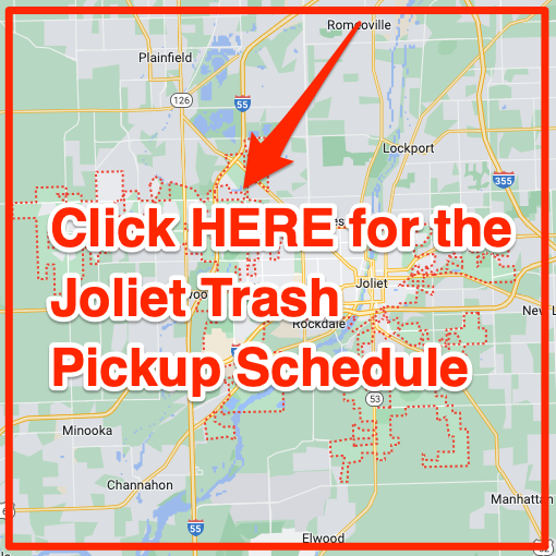 Joliet Trash Pickup Schedule map