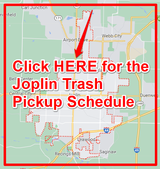 Joplin Trash Pickup Schedule Map