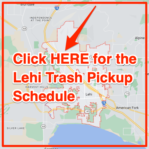 Lehi Trash Pickup Schedule Map