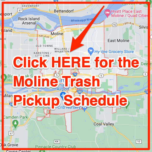 Moline Trash Pickup Schedule Map