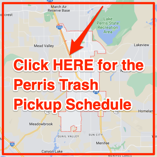 Perris Trash Pickcup Schedule Map